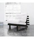 Roots 90 Wengé futon Essentiel Ecru