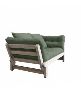 Beat naturel futon olive green