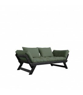 Bebop noir futon olive green
