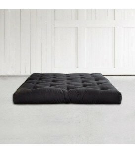 Futon boutons Confort 160 x 190 Dark grey