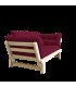 Beat Naturel futon bordeaux