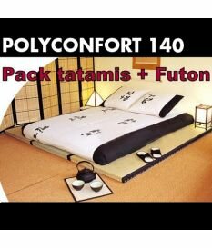 Futon Polyconfort 140 + Tatamis