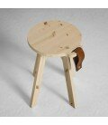 Tabouret / Chevet Country naturel